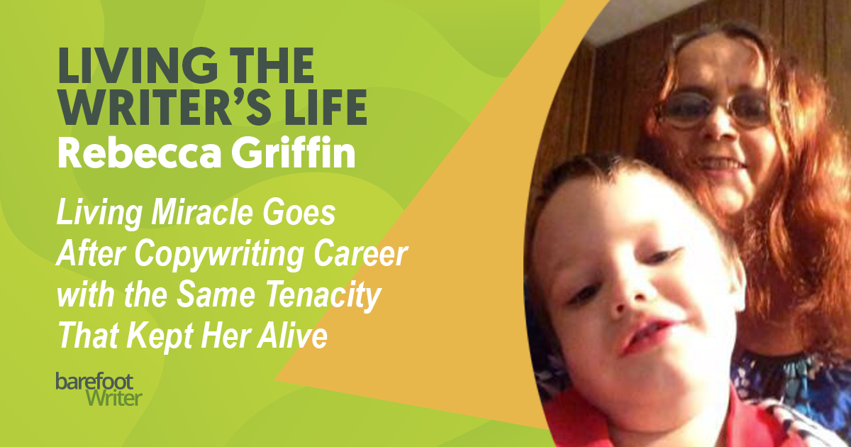 Rebecca holds her youngest
son, Darrel, right before she
has surgery in 2015.