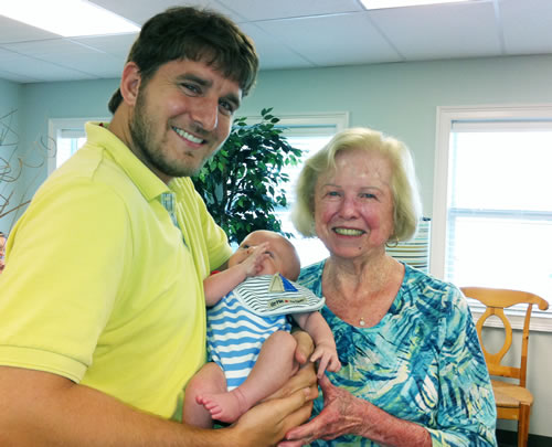Kathleen with Josh Titcomb and his son Parker