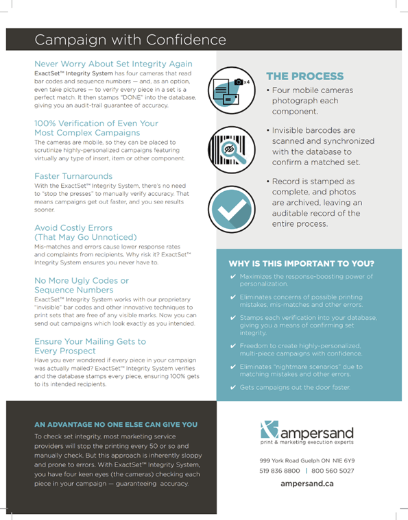 Sell Sheet example 2