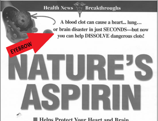 Example of &ldquo;Eyebrow&rdquo;