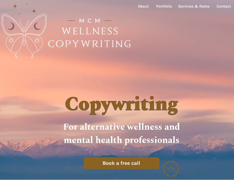 Screen shot of Megan Marolf&rsquo;s freelance website