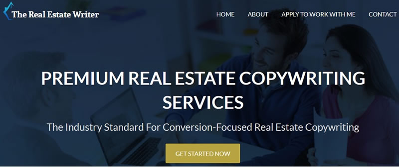 Screen shots of various copywriters&rsquo; websites who have branded their business names